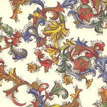 Florentine Print Italian Paper with Golden Highlights ~ Leonardo Communication